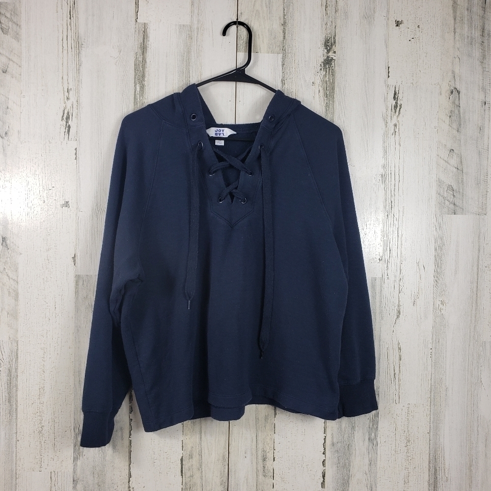 Joylab navy blue sweater with hood women's size XS